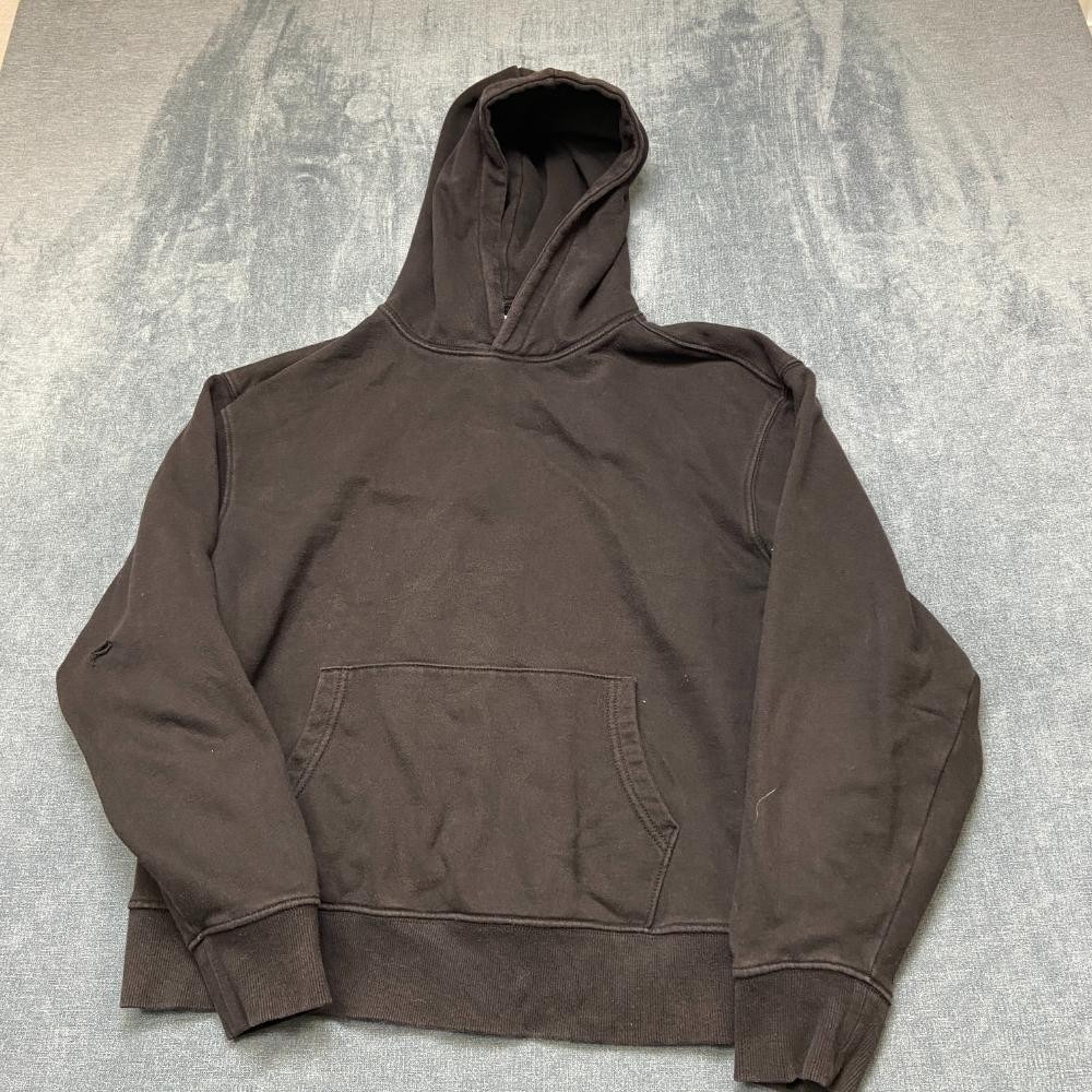 Old Navy Hoodie Mens Large Black Fleece Lined Kangaroo Pockets Casual Outdoor
